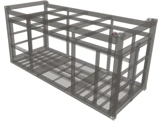 Offshore Container Frame 3D Model