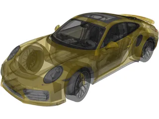 Porsche 911 Turbo S (2016) 3D Model