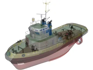 Tug Boat 3D Model