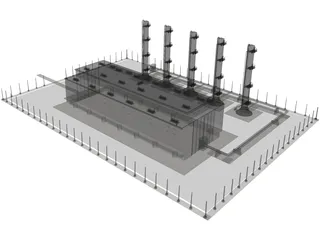 Factory 3D Model