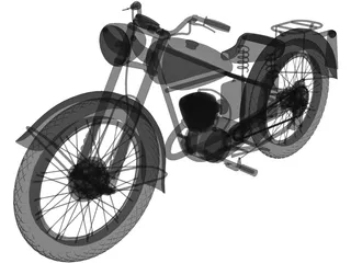 BSA Bantam D1 (1948) 3D Model