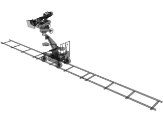 Camera on Dolly 3D Model