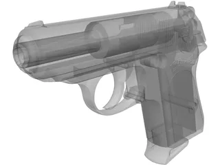 Walter PPK 9mm 3D Model