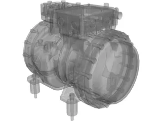 Dorin SE053 Compressor 3D Model