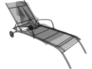 Modern Sunbed 3D Model