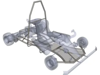 Go Kart 3D Model