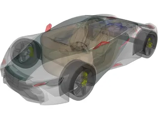 Sport Car Concept 3D Model