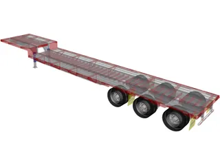 Dropdeck Trailer 3D Model