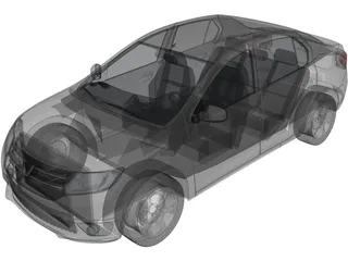 Dacia Logan (2013) 3D Model