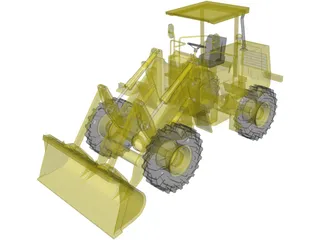 Wheel Loader 3D Model