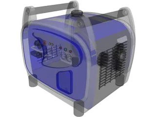 Yamaha EF2400iS Generator 3D Model