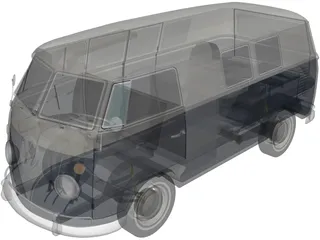 Volkswagen T1 (1967) 3D Model