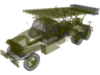 MLRS BM13 Katusha 3D Model