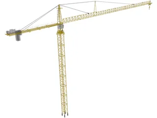 Leibherr 550 Tower Crane 3D Model