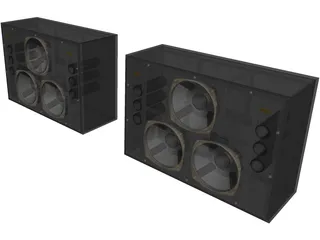 Tannoy Dreadnought Studio Monitor Speakers 3D Model