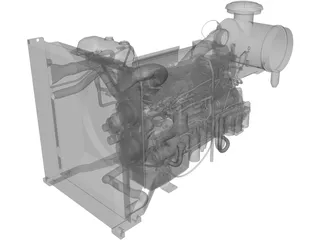 Volvo Penta TAD1362VE Engine 3D Model