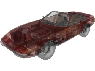 Ferrari 365 GTS4 Daytona Spyder (1972) 3D Model