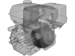 Honda GX390 Engine 3D Model