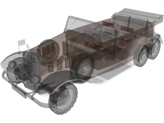 Mercedes-Benz G4 (1939) 3D Model