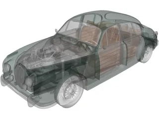 Jaguar MKII (1962) 3D Model