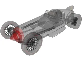 Hot Rod 3D Model