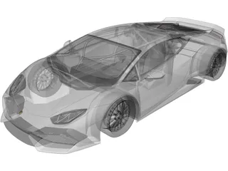Lamborghini Huracan GT 3D Model