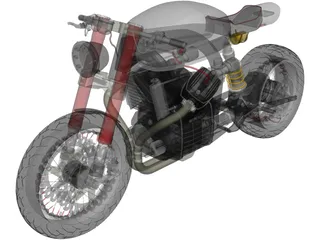 Honda CX500 3D Model