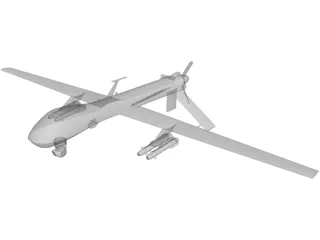 MQ-1B Predator Aircraft OAV 3D Model