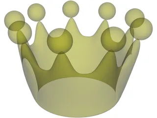 Cartoon Crown 3D Model