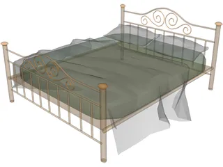 Iron Bed 3D Model