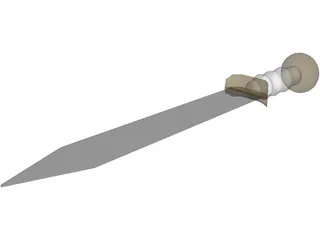 Roman Sword 3D Model