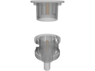 BNC Connectors 3D Model