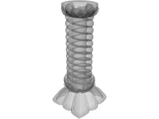 Fantasy Column 3D Model