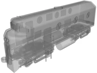 Diesel Locomotive 3D Model