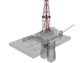 Oil Platform 3D Model