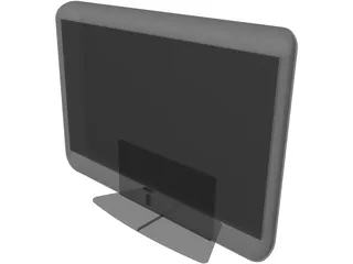 Sony Black Screen Plasma 3D Model
