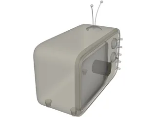 Older Model Television 3D Model