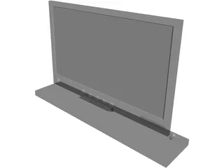 Sony Flat Screen Monitor 3D Model
