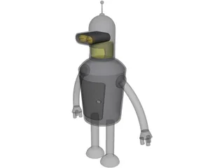 Futurama Bender 3D Model
