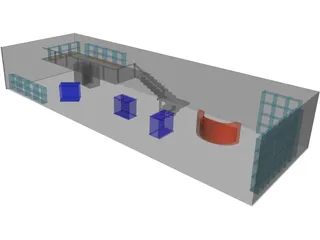 Room and Office 3D Model