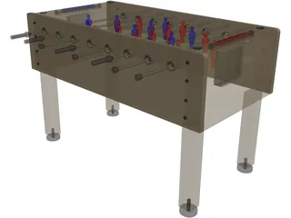 Foosball Table 3D Model