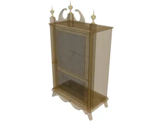 Pillar Clock 3D Model