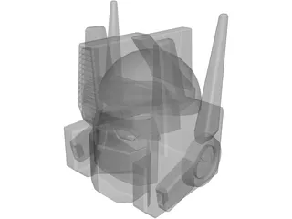 Transformers Optimus Prime Head 3D Model