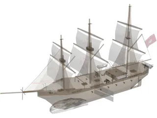 Barco 3D Model