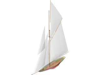 Britannia Sailing Yacht 3D Model