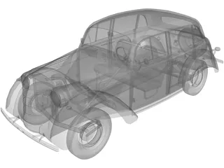 AZLK/Moskvitsch 400 3D Model