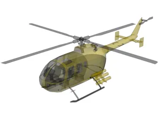 MBB BO 105 3D Model