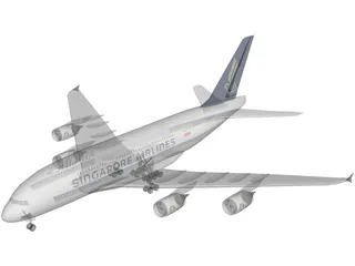 Airbus A380-800 3D Model