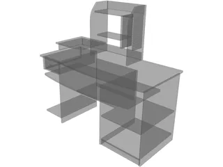 Computer Desk 3D Model