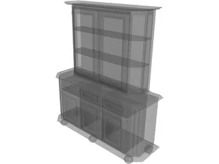 Wood Hutch 3D Model